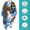 Christmas Barber Cape - Salon Hair Cutting Cape for Women,Men,Kids,Adults,Haircut Cape with Adjustable Elastic Neckline Hairdressing Stylist Cape Gown Accessories Winter Snowman Farm House Bird Berry view 2