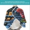 Christmas Barber Cape - Salon Hair Cutting Cape for Women,Men,Kids,Adults,Haircut Cape with Adjustable Elastic Neckline Hairdressing Stylist Cape Gown Accessories Winter Snowman Farm House Bird Berry view 4