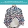 Abstract Multi Barber Cape - Salon Hair Cutting Cape for Women,Men,Adults,Haircut Cape with Adjustable Elastic Neckline Hairdressing Cape Accessories Minimalist Geometric Gradient Pink Blue White view 4