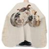European Luxury Gold Barber Cape - Salon Hair Cutting Cape for Women,Men,Adults,Haircut Cape with Adjustable Elastic Neckline Hairdressing Stylist Cape Accessories Thanksgiving Fall Pumpkins Leaves view 3