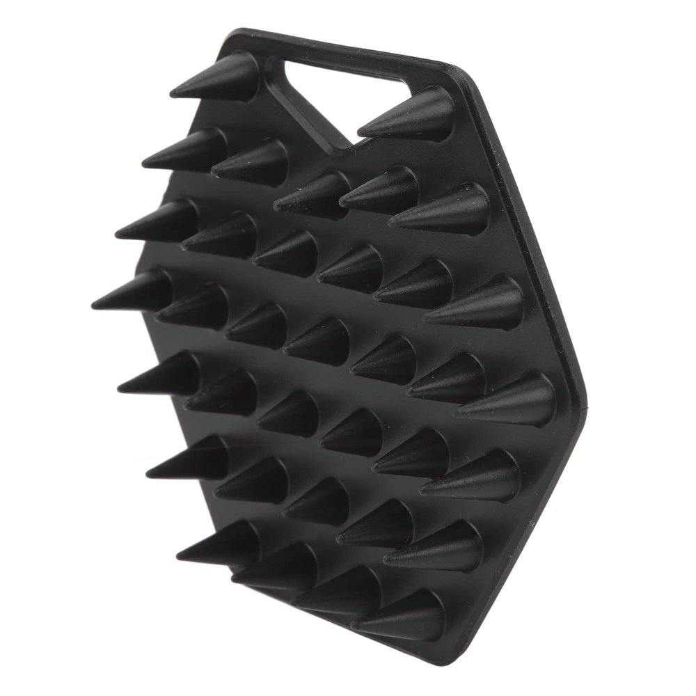 Diydeg Silicone Beard Scrubber for Men, Hair Exfoliator & Brush, Deep Cleans, Unclogs Pores, Promotes & Removes Beardruff, Face Scrubber Exfoliator Face Brush (Black)