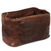 HLC Leather Toiletry Bag for Men Best Gift Premium Genuine Dopp Kit Shaving Kit Organizer Travel Kit Pouch Bag 10 inch Size (Brown) view 2