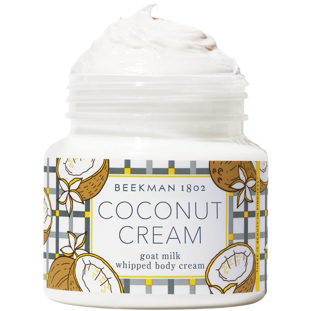 Beekman 1802 Whipped Body Cream  Moisturizes & Softens Skin with Goat Milk, Mango Seed Butter & Vitamin E  8 oz  Coconut Cream