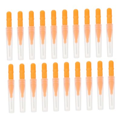 Beaupretty 20pcs Mini Eyebrow Brush and Interdental Cleaner for Makeup and Oral Care Portable Multi-use Cosmetic Tool for Home and Travel