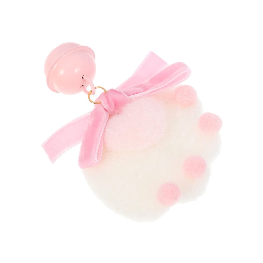 FRCOLOR Lovely Hairpin Cat Bell Bow Hair Clip for Girls Kawaii Accessories for Cosplay Birthday Parties and Festivals Handmade Design