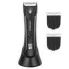 ManWills Body Hair Trimmer Men - Ball Trimmer Men, 2 Replaceable Ceramic Blades, Waterproof Pubic Trimmer with Charging Dock, Rechargeable, 7000RPM view 1