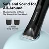 ManWills Body Hair Trimmer Men - Ball Trimmer Men, 2 Replaceable Ceramic Blades, Waterproof Pubic Trimmer with Charging Dock, Rechargeable, 7000RPM view 2