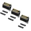 Professional Replacement Foil and Cutters for BaBylissPRO Barberology Double Foil Shaver, Compatible with BaBylissPRO Barberology FXFS2 Shaver (3 black) view 1