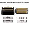 Professional Replacement Foil and Cutters for BaBylissPRO Barberology Double Foil Shaver, Compatible with BaBylissPRO Barberology FXFS2 Shaver (3 black) view 4