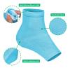 Cracked Heel Treatment Repair Socks - Ohtomber 5 Pairs Silicone Gel Foot Care Softener Toeless Pedicure Moisturizing Dry Feet Socks for Dry Cracked Heels view 2