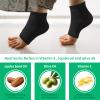 Cracked Heel Treatment Repair Socks - Ohtomber 5 Pairs Silicone Gel Foot Care Softener Toeless Pedicure Moisturizing Dry Feet Socks for Dry Cracked Heels view 4