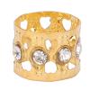 100PCS Dreadlocks Beads with Sparkling Rhinestone Hair Decoration Fashionable Hair Braiding Rings for Hair (Gold), Wholesale Business view 1