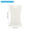PATIKIL Hair Clip Display Cards, 100 Pack Paper Cardboard Hair Bow Holder Rectangle Hair Barrettes for Jewelry Hair Accessories Display and Organizing, White view 2