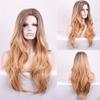 ArQray Wigs Women's European Style Wigs Long Curly Hair Fringe Mixed Gradient Rose Net Wigs Synthetic Braided African Wigs view 2
