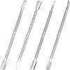 4pcs Cuticle Pusher Metal Cuticle Pusher Tool Kit Nail Cleaner Cuticle Care Nail Cuticle Remover Tools Nail Scraper Under Nail Cleaner Tool Cuticle Pushers for Fingernails Toenails view 1