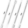 4pcs Cuticle Pusher Metal Cuticle Pusher Tool Kit Nail Cleaner Cuticle Care Nail Cuticle Remover Tools Nail Scraper Under Nail Cleaner Tool Cuticle Pushers for Fingernails Toenails view 2