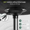 BFTOU Black Rolling Stool Chair with Wheel for Home Work SPA Massage Height-Adjustable and Cost-Effective Swivel Stool with Low Back view 4
