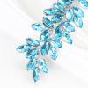 Brihasory Luxurious Wedding Hair Comb Full Rhinestones Bride Hair Accessories for Party Prom Bridal Side Hair Combs for Women Bride Girls Hair Decoration(Light Blue) view 2