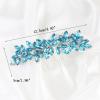 Brihasory Luxurious Wedding Hair Comb Full Rhinestones Bride Hair Accessories for Party Prom Bridal Side Hair Combs for Women Bride Girls Hair Decoration(Light Blue) view 3