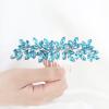 Brihasory Luxurious Wedding Hair Comb Full Rhinestones Bride Hair Accessories for Party Prom Bridal Side Hair Combs for Women Bride Girls Hair Decoration(Light Blue) view 4