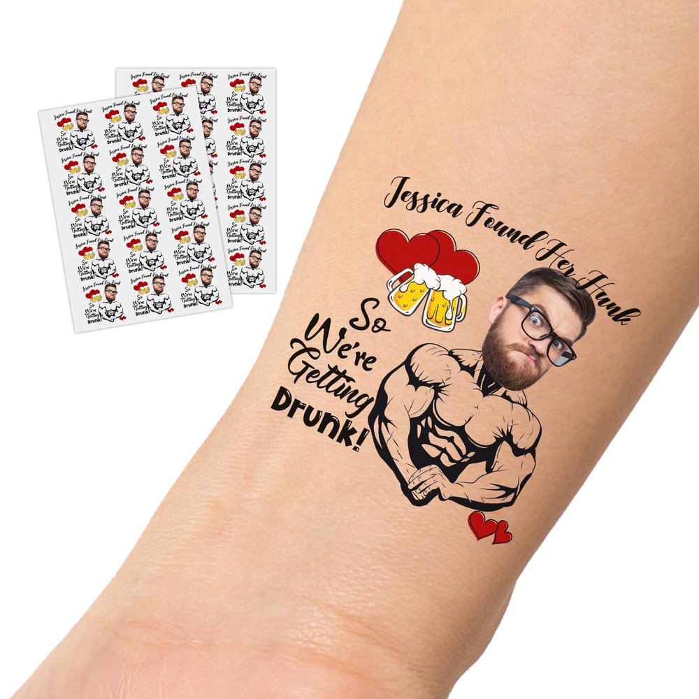 Custom Temporary Tattoos For Adults Personalized Temporary Tattoos Wedding For Adult, Bachelorette Waterproof Tattoo For Wedding Party Birthday Bride Gift