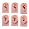Leadigol 2PCS Silicone Ear Model, Soft Simulation Left and Right Ear Model, Fake Ear Piercing Practice Model, for Piercing Practice, Jewelry Display, Ear Piercing Teaching view 2