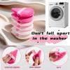 BS-MALL BS-MALL Triangle Powder Puff Face Makeup Sponge Soft Triangle Powder Puffs for Loose Powder Body Powder Cosmetic Foundation Sponge Pack of 7 (A-Pink) view 2