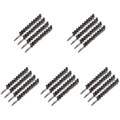 5 Sets 2 Pairs Crystal Rhinestone Metal Hairpins for Women - Stylish Bobby Hair Clips