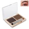 Boobeen 2-Color Eyebrow Palette, Brow Powder Makeup for Sculpting and Defining Brow, Eye Contour Kit with Brush Applicator view 1