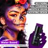 Go Ho Dark Purple Face Body Paint Stick,Easily Washable Formula Purple Face Paint Stick,Non-toxic Cream Purple Body Paint for Halloween Costumes Mermaid Ursula Costume Cosplay SFX Makeup view 2