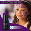 Go Ho Dark Purple Face Body Paint Stick,Easily Washable Formula Purple Face Paint Stick,Non-toxic Cream Purple Body Paint for Halloween Costumes Mermaid Ursula Costume Cosplay SFX Makeup view 4