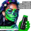 Go Ho Amazon Green Face Paint Stick,Water Based Washable Face Paint Makeup Stick,Non-toxic Full-coverage Cream Body Paint for Halloween Costumes Cosplay SFX Hulk Gamora Makeup view 2