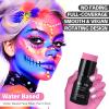 Go Ho Pink Face Body Paint Stick,Water Based Washable Face Paint Stick,Non-toxic Full-coverage Cream Pink Body Paint for Adults Children Halloween Cosplay SFX Makeup view 2