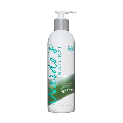 Nardo's Natural Aloe Vera Gel 8 Oz, Hydrating Leaf Gel for Face, Hair, Dry Skin & Scalp, Sunburn Relief Moisturizer, Paraben Free (Pack of 1)