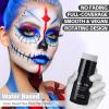 Go Ho Light Grey Face Body Paint Stick,Easily Washable Formula Gray Face Paint Stick,Non-toxic Full-coverage Cream Grey Body Paint for Halloween Costumes Zombie Vampire Goth Cosplay SFX Makeup view 2