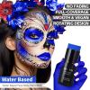 Go Ho Royal Blue Face Body Paint Stick,Easily Washable Formula Face Paint Stick,Non-toxic Full-coverage Cream Blue Body Paint for Halloween Costumes Cosplay SFX Mystique Smurf Clown Makeup view 2
