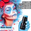 Go Ho Light Blue Face Body Paint Stick,Water Based Washable Pale Blue Face Paint Stick,Full-coverage Cream Blue Body Paint for Halloween Costumes Cosplay SFX Ghost Bride Sally Makeup view 2