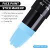 Go Ho Light Blue Face Body Paint Stick,Water Based Washable Pale Blue Face Paint Stick,Full-coverage Cream Blue Body Paint for Halloween Costumes Cosplay SFX Ghost Bride Sally Makeup view 3