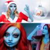 Go Ho Light Blue Face Body Paint Stick,Water Based Washable Pale Blue Face Paint Stick,Full-coverage Cream Blue Body Paint for Halloween Costumes Cosplay SFX Ghost Bride Sally Makeup view 4