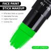 Go Ho Light Green Face Body Paint Stick,Water Based Washable Green Face Paint Stick,Non-toxic Full-coverage Cream Body Paint for Halloween Costumes Cosplay SFX Makeup view 3