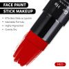 Go Ho Red Face Paint Stick,Easily Washable Formula Body Paint,Non-toxic Full-coverage Cream Red Face Body Paint for Halloween Costumes Cosplay SFX Devil Clown Makeup view 3