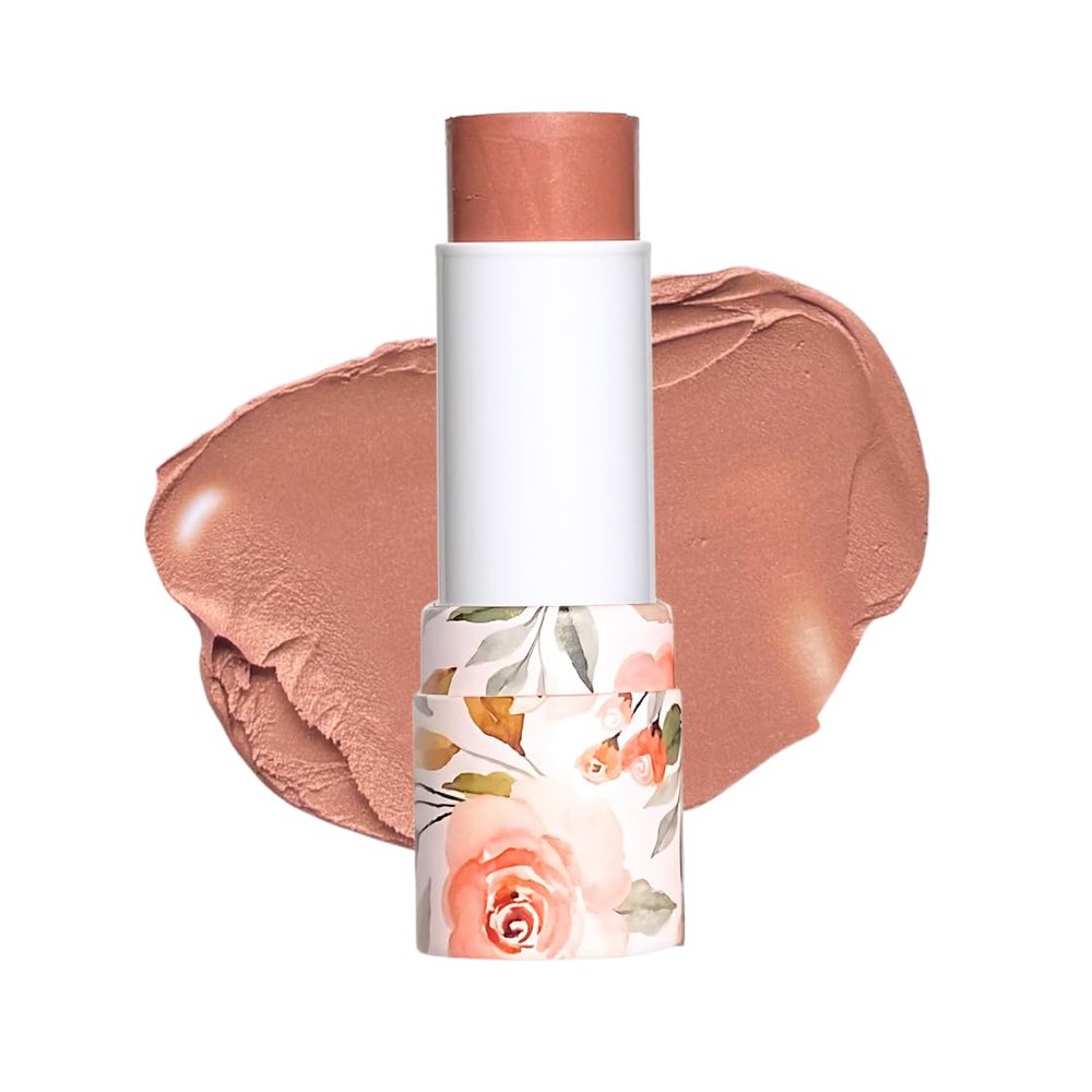 Honeybee Gardens Color Within Reach MultiStick, Glow, Pinky Peachy Nude, Multipurpose Makeup, Natural Glow, Easy Application, Vegan, Cruelty-Free, Net Wt. 0.2 oz