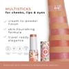 Honeybee Gardens Color Within Reach MultiStick, Glow, Pinky Peachy Nude, Multipurpose Makeup, Natural Glow, Easy Application, Vegan, Cruelty-Free, Net Wt. 0.2 oz view 2
