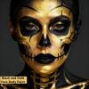 Go Ho Metallic Gold Face Body Paint Stick,Washable Gold Face Paint,Non-toxic Cream Body Paint for Halloween Costumes Cosplay SFX Makeup view 4