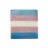 Trans Pride flag soap. Lemongrass and verbena | 4.5oz | Handmade soap with the colors of the official lgbtqia+ trans flag. For sensitive and dry skin. view 1