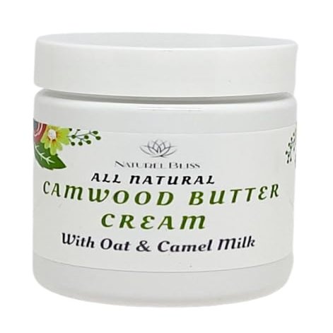 All Natural Camwood Butter Cream|Made with Oat & Camel Milk|Super Moisturizing|All Skin type (Scented, 4 oz)