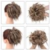 messy bun hair piece Piece with Elastic Rubber Band Hair Extensions for Women Girls Thick Messy Bun Hairpiece Synthetic Curly Wavy Scrunchies Ponytail Hair bun hair pieces for women ( Color : Q17 6A-3 view 4
