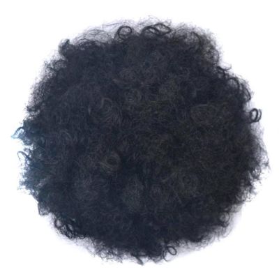 6 Inches Synthetic Puff Ponytail Short Kinky Curly Hair Ponytail Hair Extensions Atural Looking Daily Party Hair (Color : Black B)