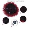 6 Inches Synthetic Puff Ponytail Short Kinky Curly Hair Ponytail Hair Extensions Atural Looking Daily Party Hair (Color : Black B) view 3