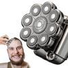 9D Electric Head Shaver 5 in 1 Men Grooming Kit IPX 7 Waterproof Cordless Rechargeable Electric Razor for Bald Men view 1